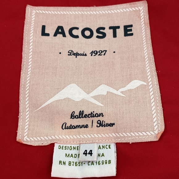 Lacoste coat - Picture 4 of 7